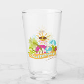 Verre Vacances plage d'été soleil souriant en lunettes d (Dos)