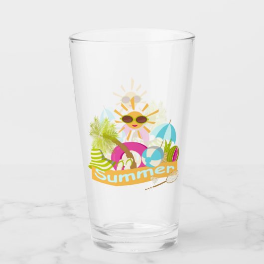 Verre Vacances plage d'été soleil souriant en lunettes d (Devant)