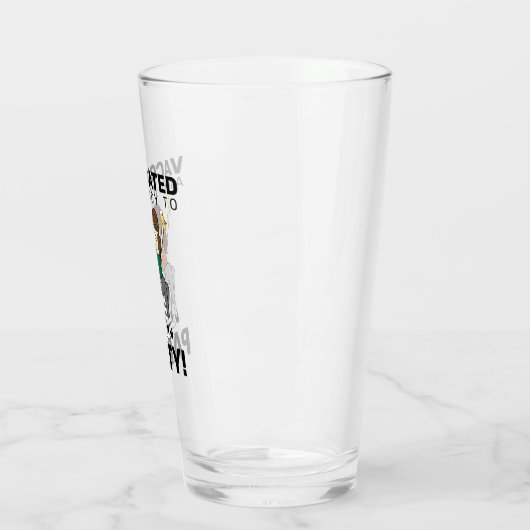 Verre Vacciné et prêt à faire la fête - Bière (Gauche)