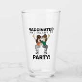 Verre Vacciné et prêt à faire la fête - Bière (Devant)