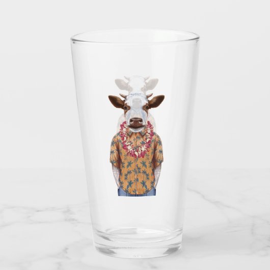 Verre Vache à chemise hawaïenne (Dos)