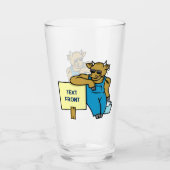 Verre Vache avec signe (Devant)