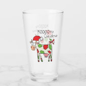 Verre Vache Drôle Caricature Noël (Dos)