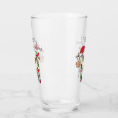 Verre Vache Drôle Caricature Noël (Gauche)