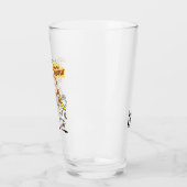 Verre Vache et poulet à courir graphique (Gauche)