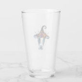 Verre Vache noire blanche sorcière d'Halloween (Dos)