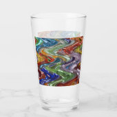 Verre Vagues colorées infinies (Dos)