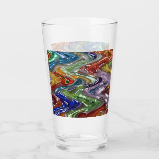 Verre Vagues colorées infinies (Devant)