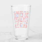 Verre Valentine Retro Love Hugs Motif (Dos)
