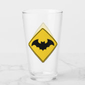 Verre Vampire Bat Avertissement Halloween (Dos)