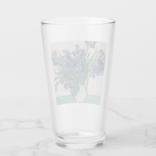 Verre Van Gogh Iris Vase Peinture Impressionnisme (Dos)