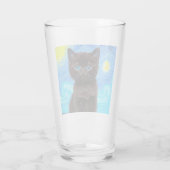 Verre Van Gogh Starry Night Black Cat (Dos)