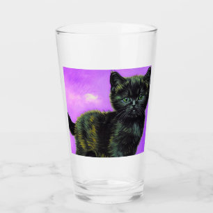 Verre Van Gogh Style Cat