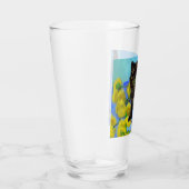 Verre Van Gogh Style Chat avec tournesol (Droite)