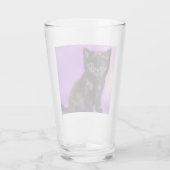 Verre Van Gogh Style Chat pourpre (Dos)
