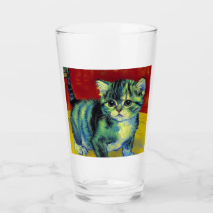 Verre Van Gogh Tabby Cat
