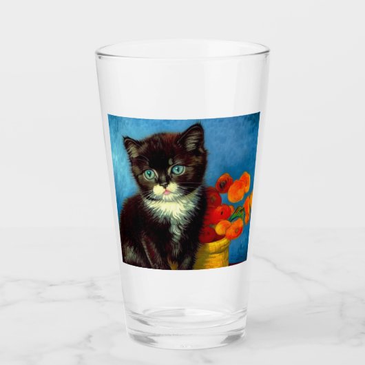 Verre Van Gogh Tuxedo Cat (Devant)