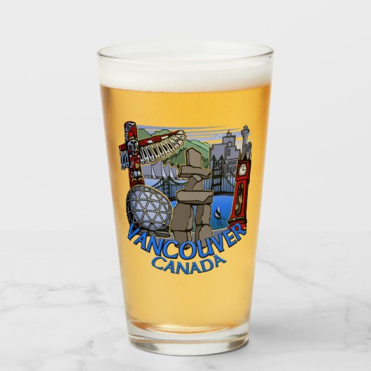 Verre Vancouver Verre de souvenirs Vancouver (Devant (rempli))