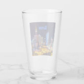 Verre Varsovie Pologne Nuit Skyline Varsovie Spire (Dos)