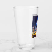 Verre Varsovie Pologne Nuit Skyline Varsovie Spire (Droite)