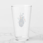 Verre Vase de grenade à main de fleurs (Dos)