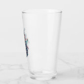 Verre Vase de grenade à main de fleurs (Gauche)