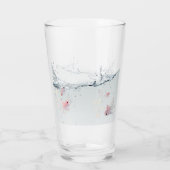 Verre Vaso de cristal con peces (Dos)