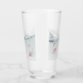 Verre Vaso de cristal con peces (Gauche)