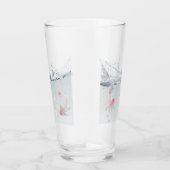 Verre Vaso de cristal con peces (Droite)