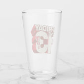 Verre Vendredi 13 | Logo 3D empilé saignant (Dos)