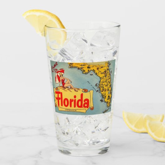 Verre Venez en Floride (Devant glace)
