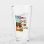 Verre Venez ici pour aventure.bw (Devant)