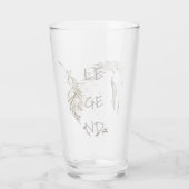 Verre Vent sauvage avec plumes et archer (Dos)