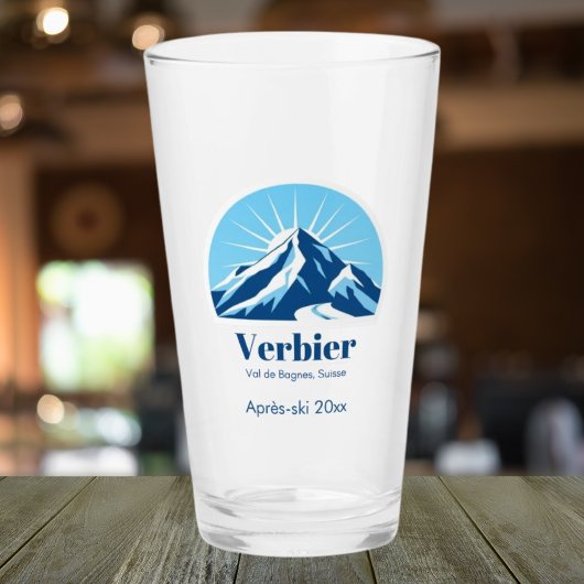 Verre Verbier Val de Bagnes suisse après ski