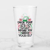 Verre Vérifiez votre elfe avant de vous débarrasser de v (Devant)