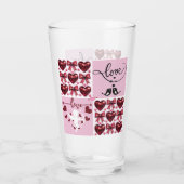 Verre Véritable Amour en rose (Dos)