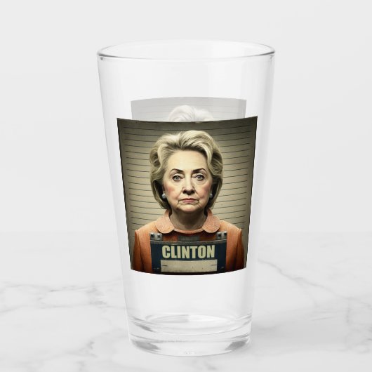 Verre Verrouillez-La ! - Hillary Clinton Glass (Devant)
