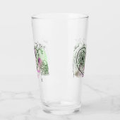 Verre Vert et violet avec Coeurs Whimsical (Gauche)