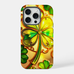 Verre vert Jour de la Saint Patrick collé effet Cl