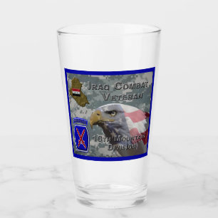 Verre Vétéran de combat de la 10e division de montagne e