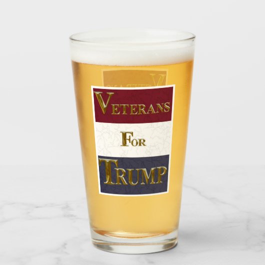 VERRE VÉTÉRANS POUR TRUMP (Devant (rempli))