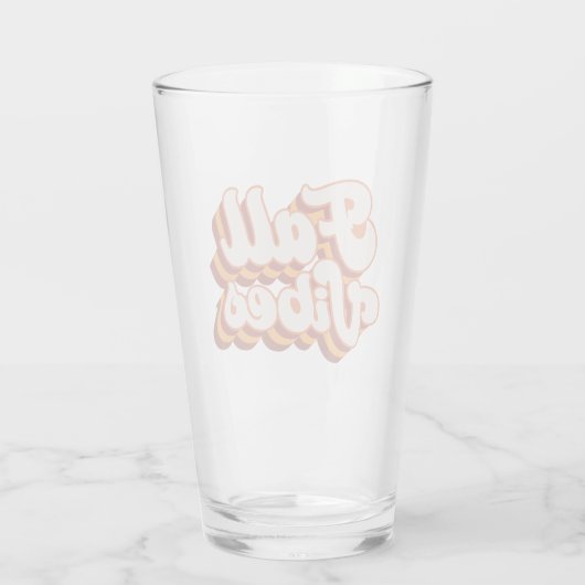 Verre Vibes d'automne rétro (Dos)