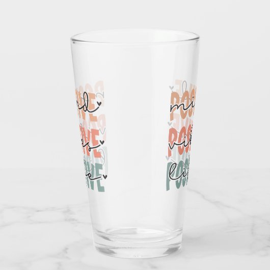 Verre Vibes de l'esprit positif Citation d'affirmation d (Droite)