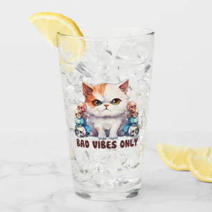 Verre Vibes incorrectes uniquement - Fierce Chat & Skuls