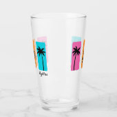 Verre Vibes Vintages de palmiers à l'été 1980 (Gauche)