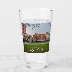 Verre Vieille ville de Riga en automne
