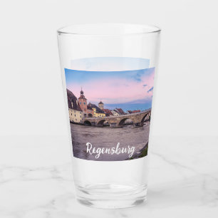 Verre Vieille ville historique en Ratisbonne, Allemagne