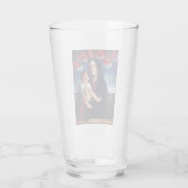 Verre Vierge Marie avec Bébé Jésus et les chérubins roug (Dos)