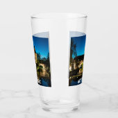 Verre Vieux pont médiéval la nuit à Nuremberg (Gauche)