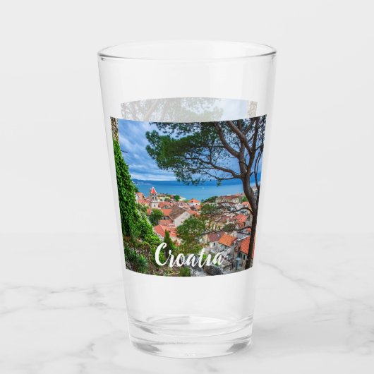 Verre Ville croate d'Omis (Devant)